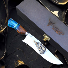 Faca Artesanal Padroeira edição especial GOLD