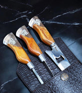 Kit Churrasqueiro - Cabo terço - Três peças